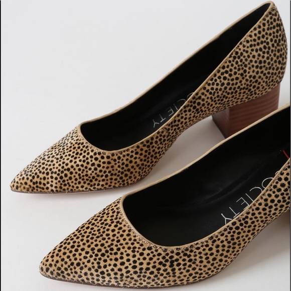 NIB Sole Society Andorra Dotted Calf Hair Pumps - Picture 4 of 4